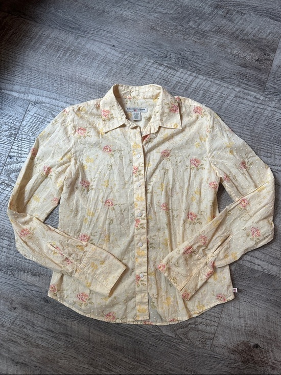 Polo Ralph Lauren Tops - Polo by Ralph Lauren Pale Yellow Floral Button-Down Shirt